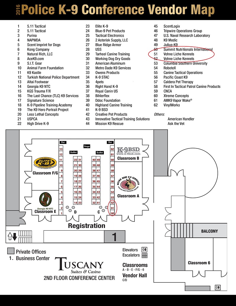 2016 PK9 Conference Map